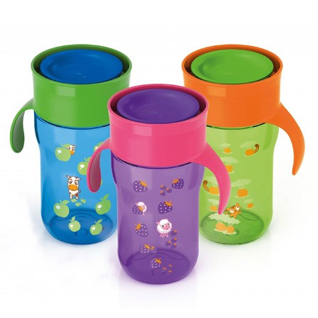 784/00 Philips Avent krūzīte (tikai ZILI-ZAĻĀ)ar 360° dzeršanas iespēju 12+mēn.340ml