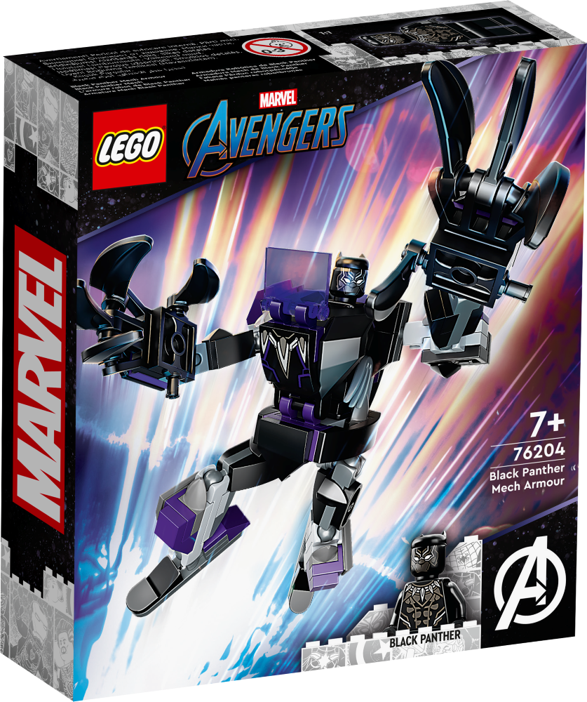 76204 LEGO® Marvel Melnās panteras robotbruņas, no 7 + gadiem, NEW 2022!