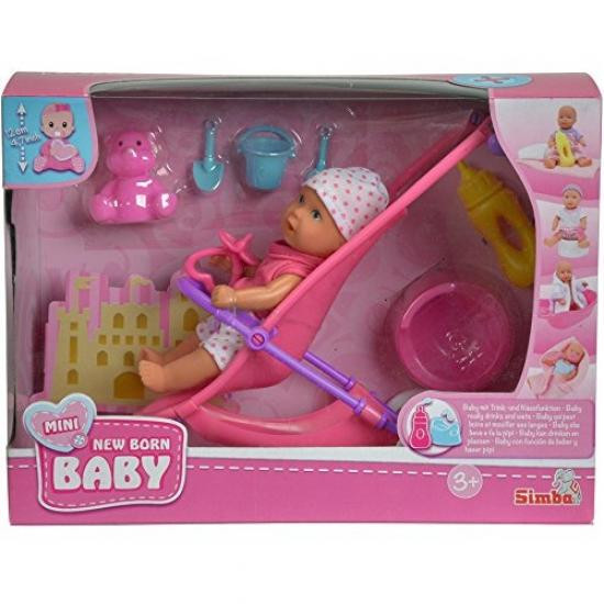 Simba Kustīga mini lelle/mazulis ar piederumiem(apm.12cm garumā)no 3 gadiem