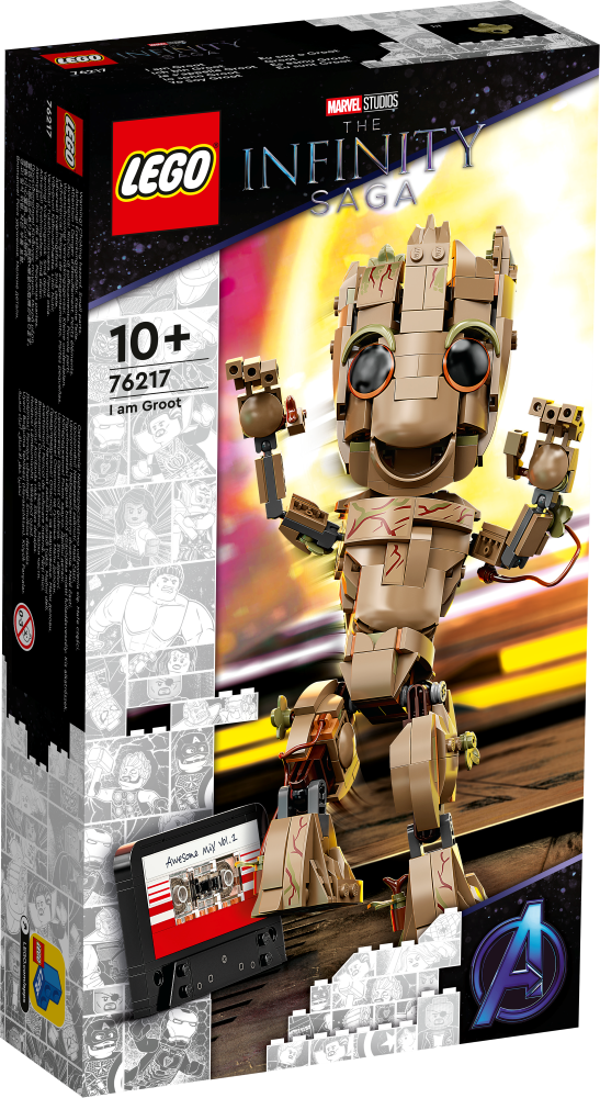 76217 LEGO® Marvel Es esmu Groot, no 10+ gadiem, NEW 2022! (Maksas piegāde eur 3.99)