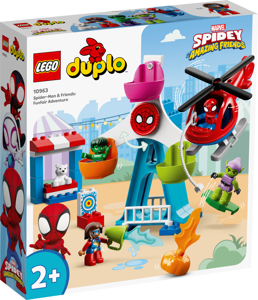 10963 LEGO® DUPLO Zirnekļcilvēks un draugi: piedzīvojumi atrakciju parkā,no 2+ gadiem, NEW 2022! (Maksas piegāde eur 3.99)
