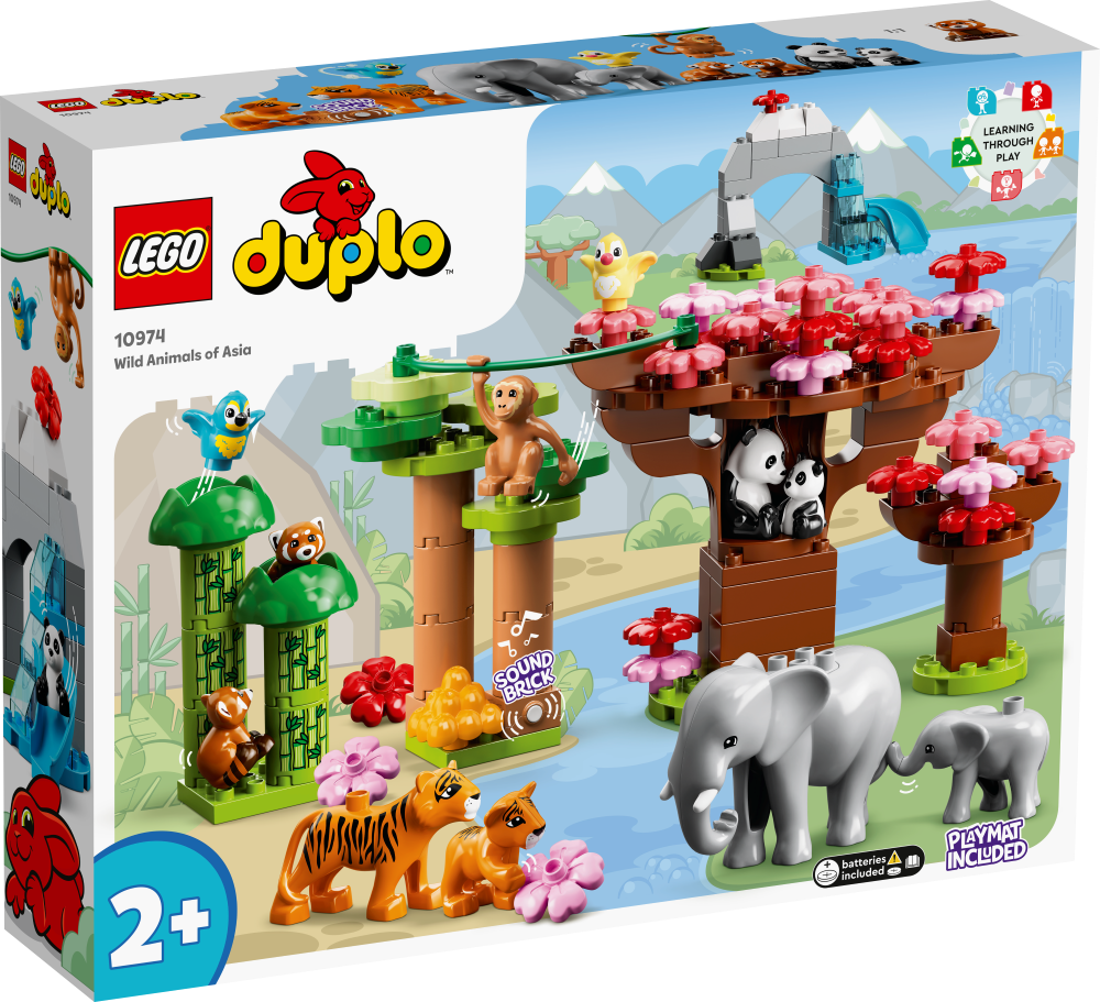 10974 LEGO® DUPLO Āzijas savvaļas dzīvnieki, no 2+ gadiem, NEW 2022! (Maksas piegāde eur 3.99)