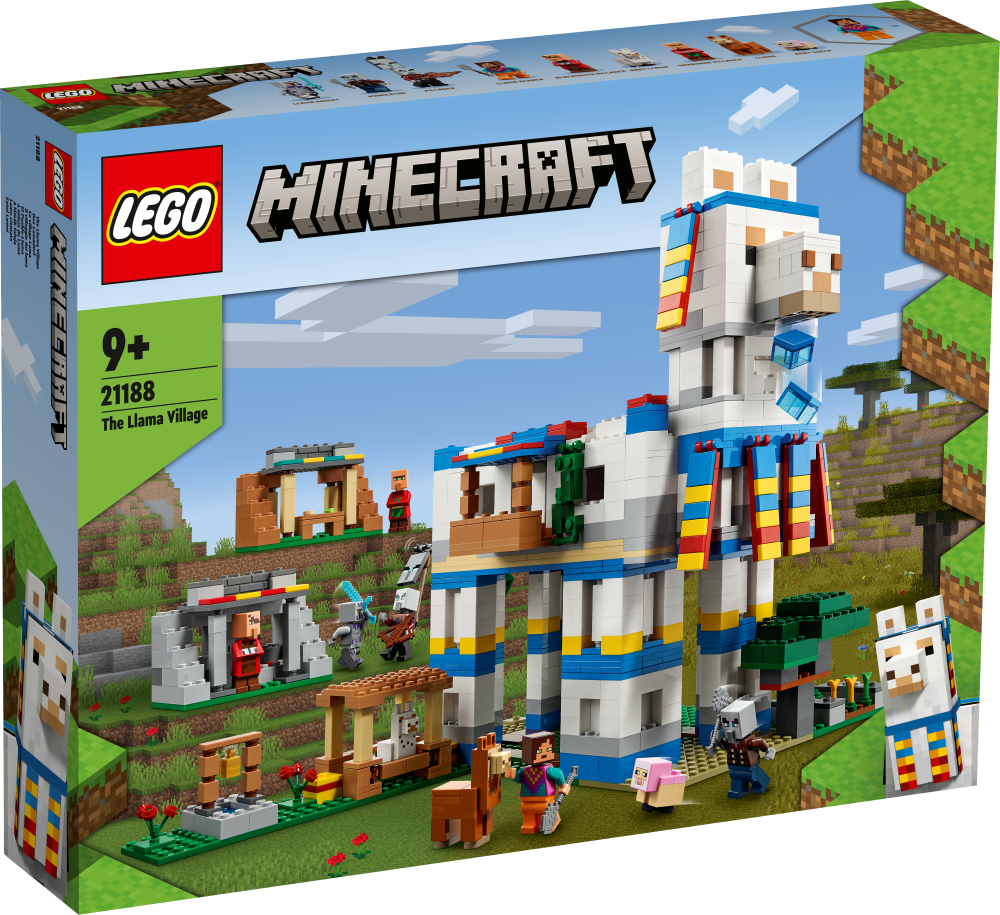 21188 LEGO® Minecraft Lamu ciemats, no 9+ gadiem, NEW 2022! (Maksas piegāde eur 3.99)