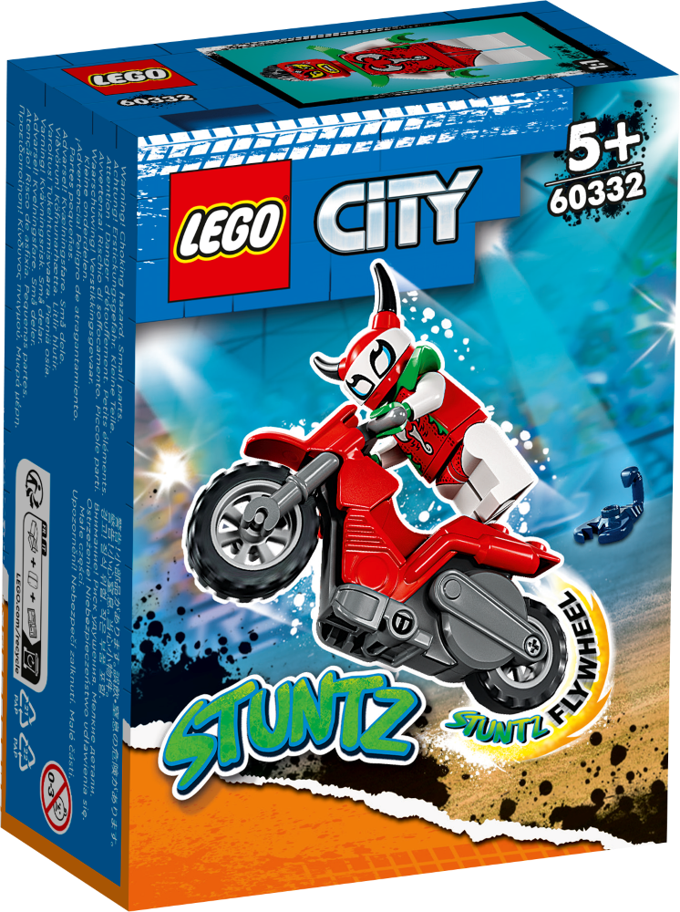 60332 LEGO® City Pārgalvīgā skorpiona triku motocikls, no 5+ gadiem, NEW 2022!