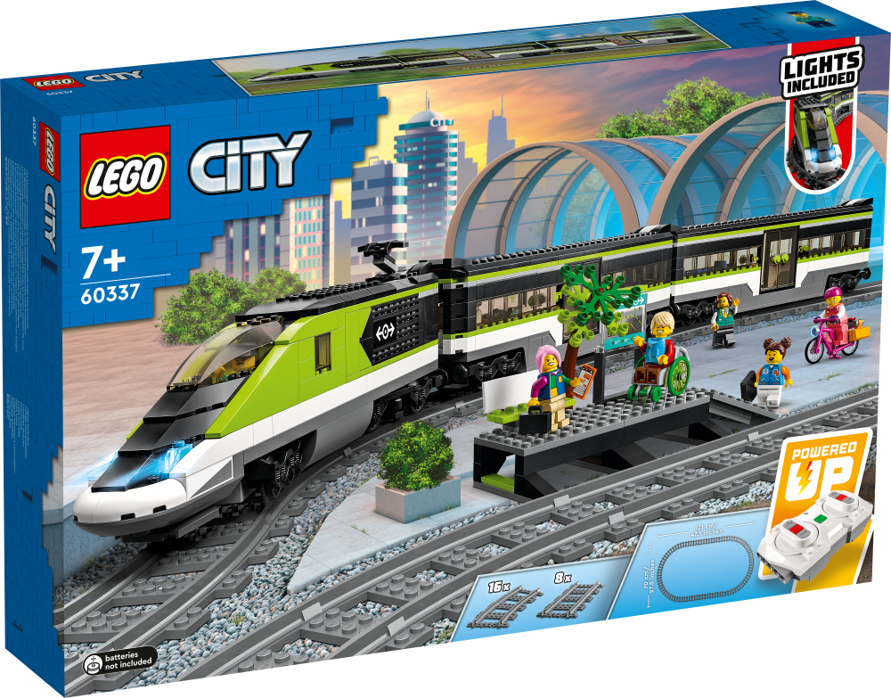 60337 LEGO® City Pasažieru ātrvilciens, 7 no + gadiem, NEW 2022! (Maksas piegāde eur 3.99)