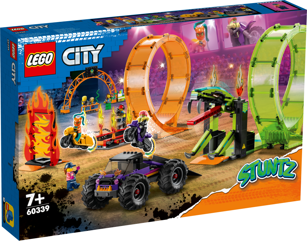 60339 LEGO® City Triku arēna ar divām cilpām, no 7+ gadiem, NEW 2022! (Maksas piegāde eur 3.99)