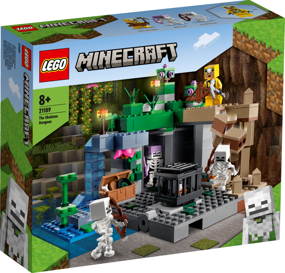 21189 LEGO® Minecraft Skeleta pazemes cietums, с 8+ лет, NEW 2022! (Maksas piegāde eur 3.99)