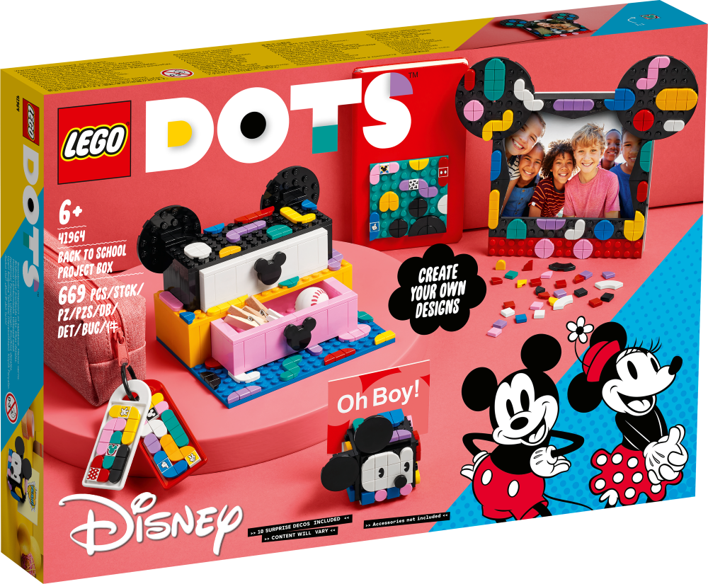 41964 LEGO® DOTS Mikipeles un Minnijas skolas projekta komplekts, no 6+ gadiem, NEW 2022! (Maksas piegāde eur 3.99)