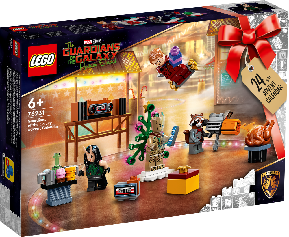 76231 LEGO® Marvel Galaktikas sargu Adventes kalendārs, no 6+ gadiem, NEW 2022! (Maksas piegāde eur 3.99)
