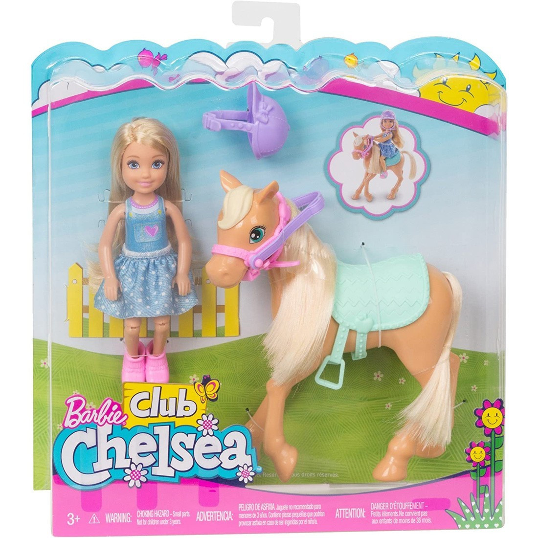 Barbie Bārbija (apm.15cm) -jātniece ar poniju un aksesuāriem
