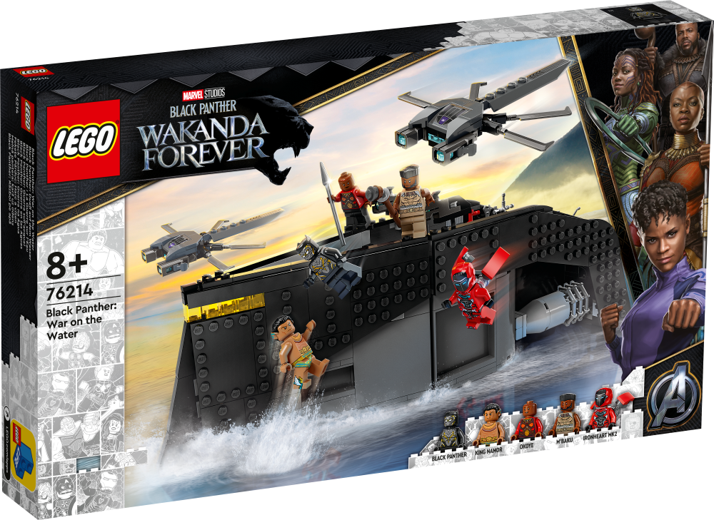 76214 LEGO® Marvel Чёрная Пантера: война на воде, с 8+ лет, NEW 2022!