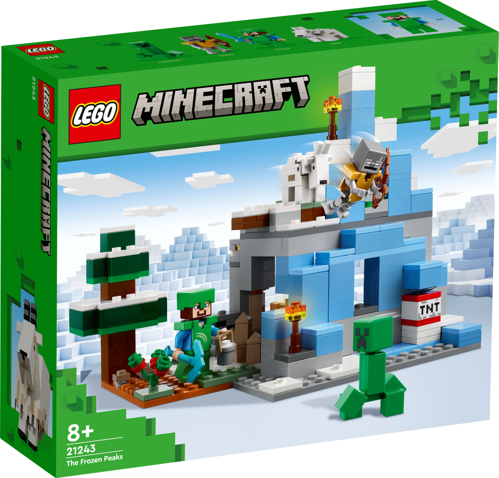 21243 LEGO® Minecraft Sasalušās smailes, no 8+ gadiem, NEW 2023!