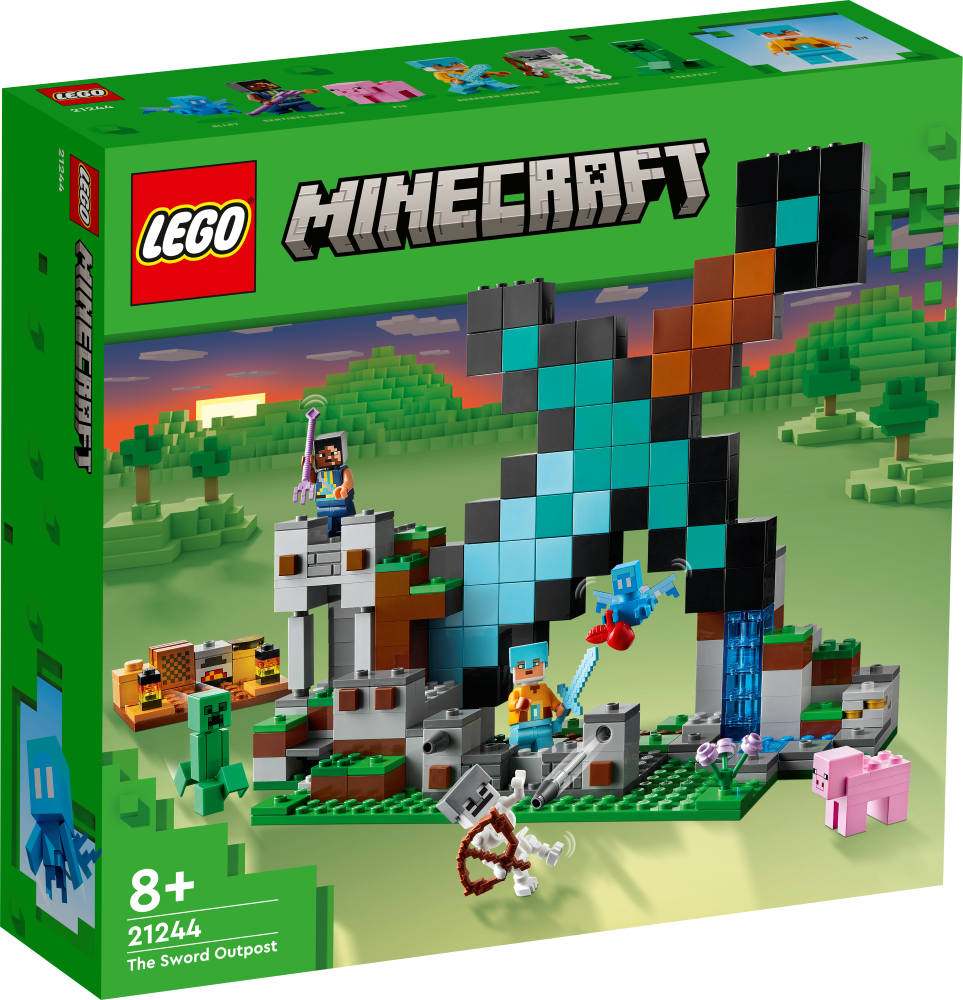 21244 LEGO® Minecraft Аванпост мечей, с 8+ лет, NEW 2023!