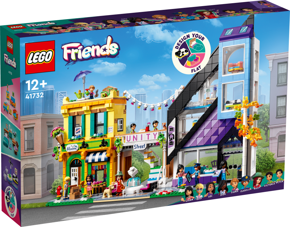 41732 LEGO® Friends Ziedu un dizaina preču veikali pilsētā, no 12+ gadiem, NEW 2023!