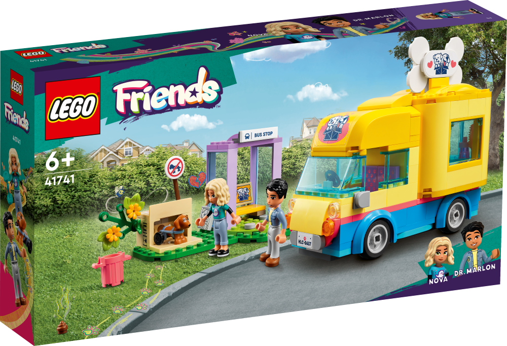 41741 LEGO® Friends Suņu glābšanas busiņš, no 6+ gadiem, NEW 2023!