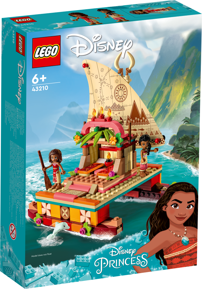43210 LEGO® Disney Путеводная лодка Моаны, с 6+ лет, NEW 2023!