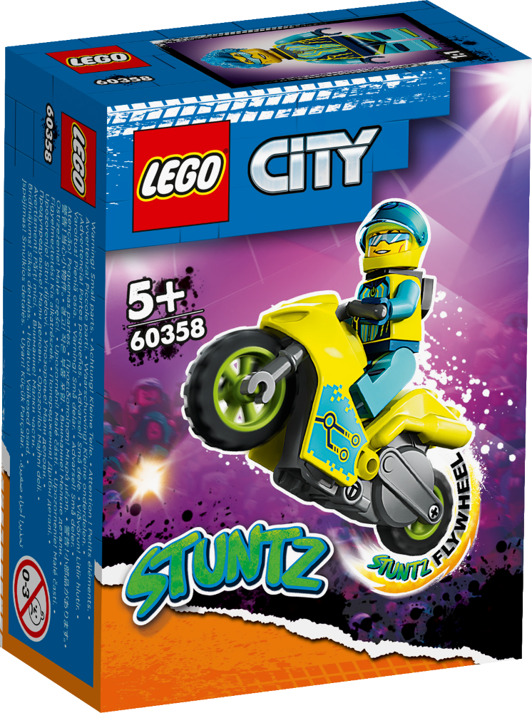 60358 LEGO® City Kibertriku motocikls, no 5+ gadiem, NEW 2023!