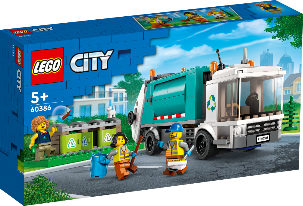 60386 LEGO® City Atkritumu pārstrādes auto, no 5+ gadiem, NEW 2023!