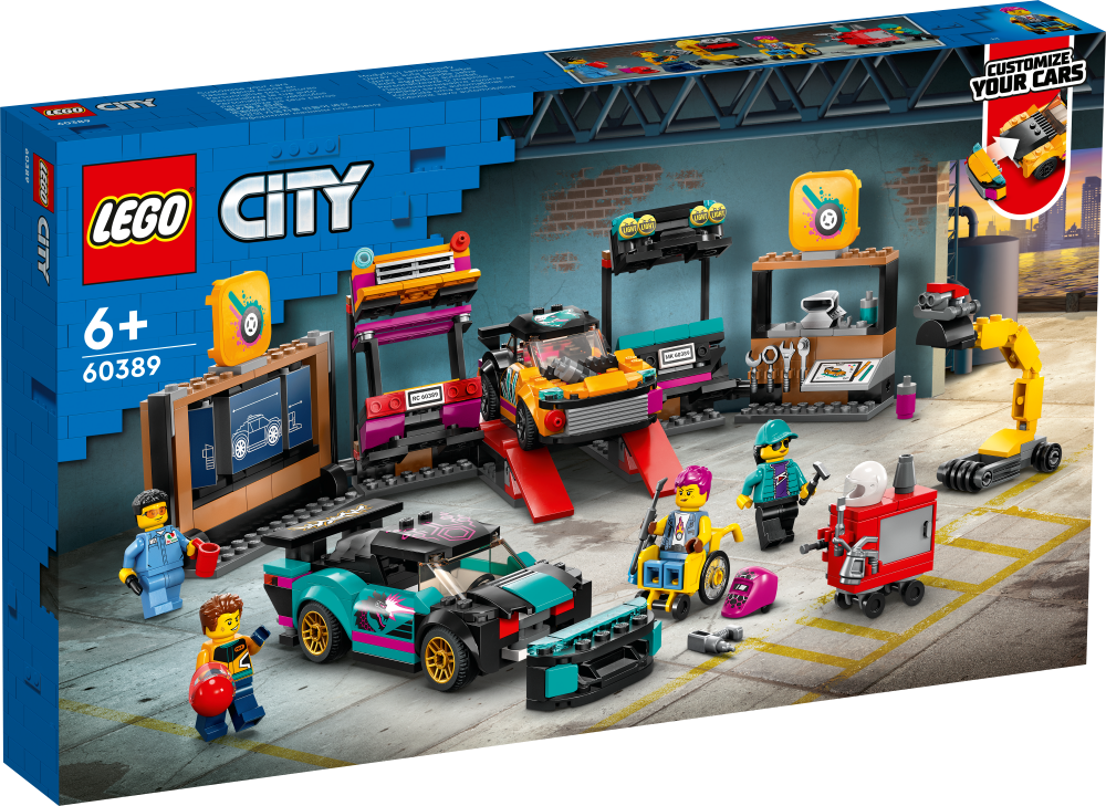 60389 LEGO® City Auto uzlabošanas darbnīca, no 6+ gadiem, NEW 2023!