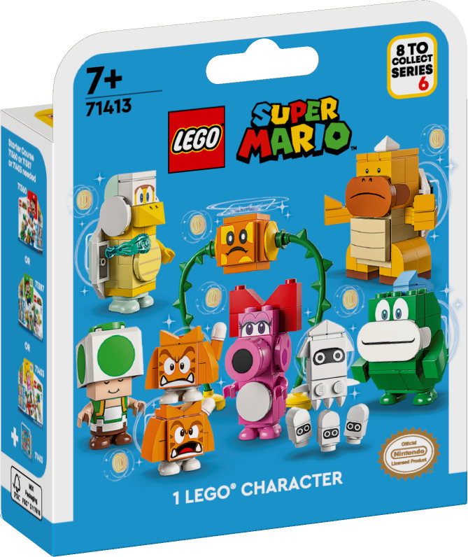 71413 LEGO® Super Mario Tēlu komplekti — 6. sērija, no 7+ gadiem, NEW 2023!