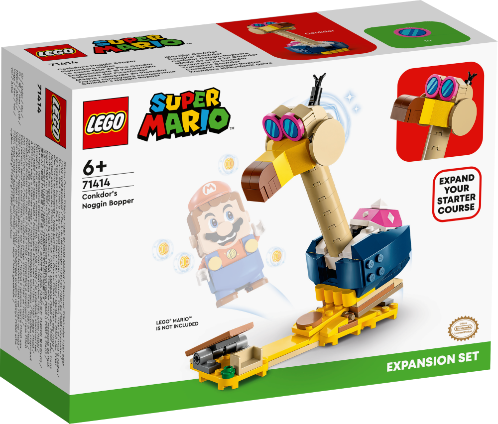 71414 LEGO® Super Mario Trakgalvja Conkdor paplašinājuma maršruts, no 6+ gadiem, NEW 2023!