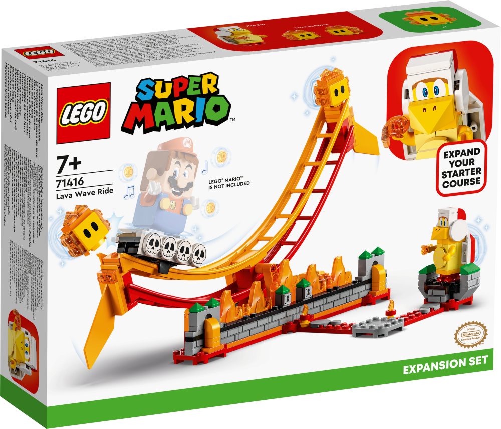 71416 LEGO® Super Mario Поездка на волне лавы, с 7+ лет, NEW 2023!