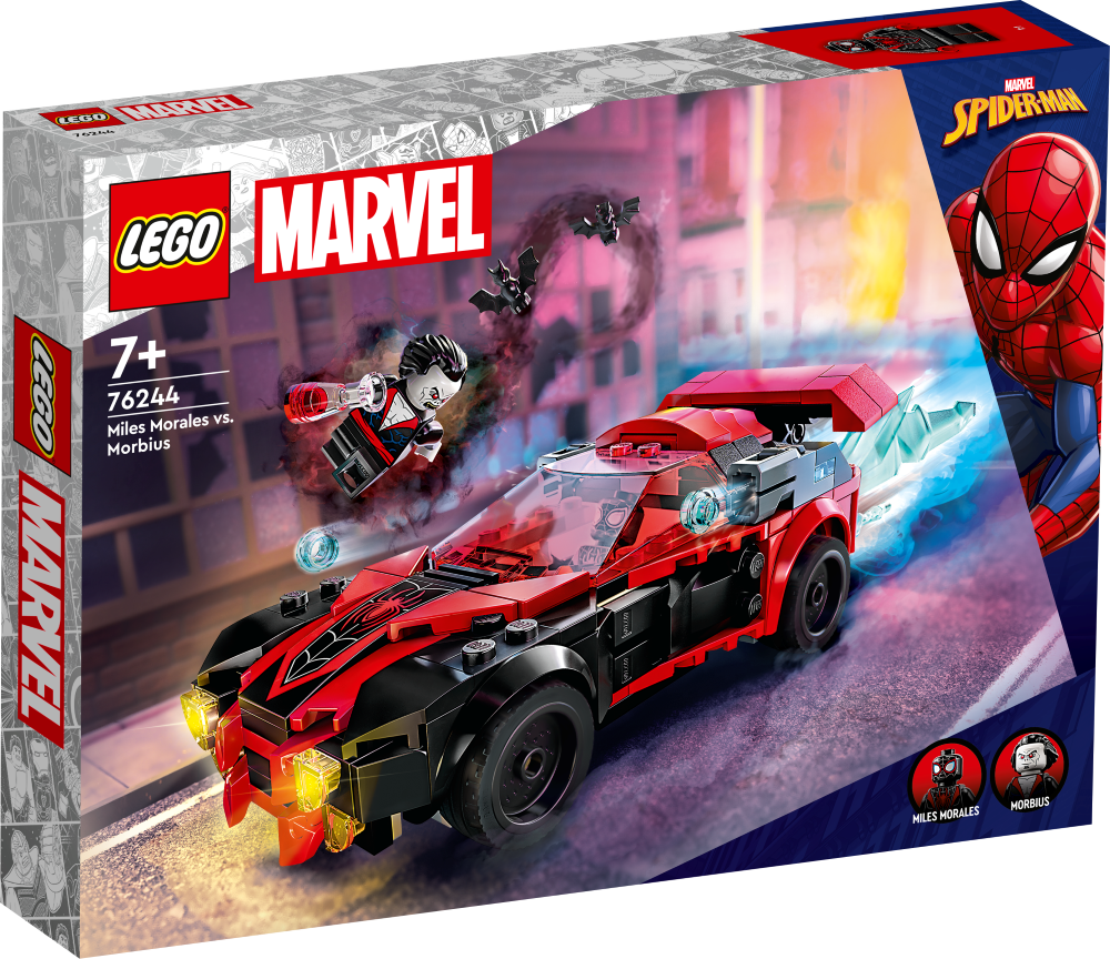 76244 LEGO® Marvel Miles Morales pret Morbius, no 7+ gadiem, NEW 2023!