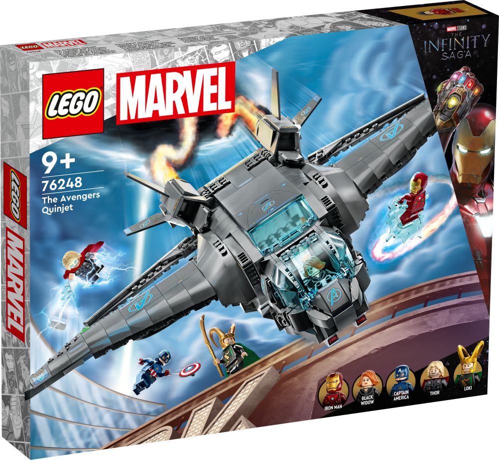 76248 LEGO® Marvel Atriebēju Quinjet, no 9+ gadiem, NEW 2023!