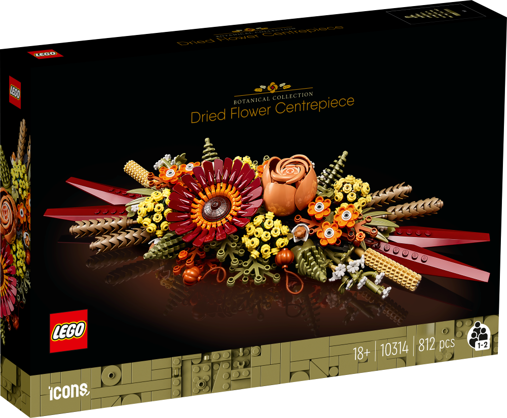10314 LEGO® ICONS™ Kaltētu ziedu kompozīcija,no 18+ gadiem, NEW 2023!