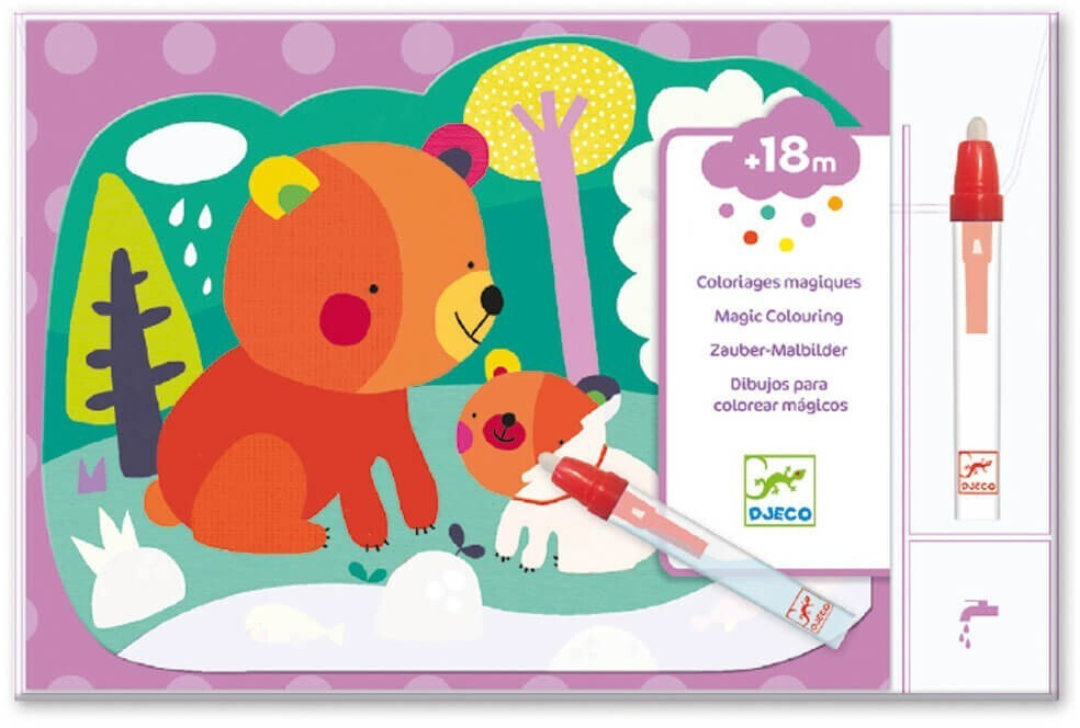 DJ09064 DJECO Krāsošana ar ūdeni - Paslēpes mežā 18+ mēn.