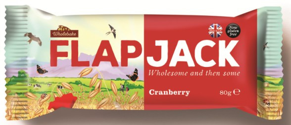 Flapjack Auzu pārslu batoniņš ar dzērvenēm, bez glutēna, 80 g