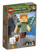 21149 LEGO® Minecraft BigFig Alex ar cāli, no 7 gadiem NEW 2019!