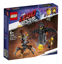 70836 LEGO® Movie Cīņai gatavs Betmens un Metālbārda, no 6+ gadiem NEW 2019!