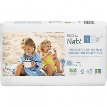 Naty by Nature Babycare 3 ekoloģiskās autiņbiksītes bērniem (4-9 kg), Lielā paka 50 gab. ECO, EKO - BIO