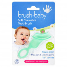 Brush-Baby Silikona zobiņu tīrīšanas un smaganu masāžas birstīte, 10-36mēn.