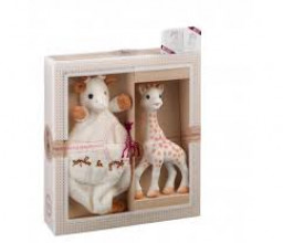 Vulli 0032 Komplekts-žirafe Sofija un auduma mīļmantiņa 0+
