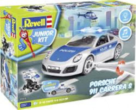 Revell Junior Kit konstruktors 00818 Policijas auto ar skaņu un gaismiņu 4+, 48detaļas |Saskrūvē!