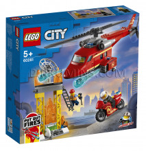 60281 LEGO® City Ugunsdzēsēju glābšanas helikopters, no 5+ gadiem NEW 2021!(Maksa par piegādi - 3.99 eur