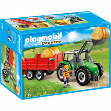 6130 PLAYMOBIL® Country Traktors ar piekabi, no 4+
