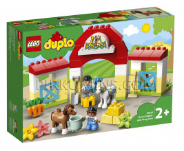 10951 LEGO® DUPLO Zirgu stallis un ponija aprūpe, no 2+ gadiem
