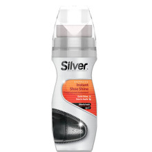 SILVER Shoe Shineādas apavu kopšanas un aizsarglīdzeklis/krāsa melns ar švammīti, 75 ml