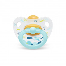 SU04 Nuk Happy Kids латексная пустышка 1 размер (6-18 мес.)1 шт.