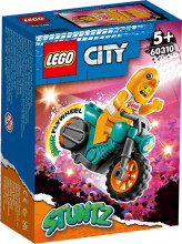 60310 LEGO® City Трюковый мотоцикл с цыплёнком, c 5+ лет, NEW 2022!