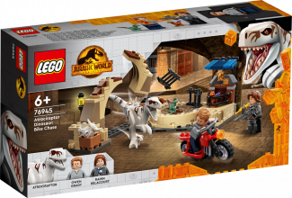 76945 LEGO® Jurassic World Атроцираптор: погоня на мотоцикле, с 6+ лет, NEW 2022! (Maksas piegāde eur 3.99)