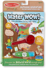 Melissa & Doug 8 uzdevumu, krāsojamā grāmata ar ūdens otiņu un lupu 