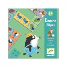 DJ08115 DJECO Domino Mīļdzīvnieciņi, 28 gabaliņi, no 3 gadiem