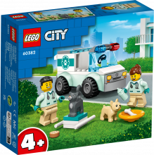 60382 LEGO® City Dzīvnieku glābēju auto, no 4+ gadiem, NEW 2023!