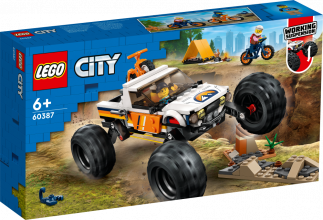 60387 LEGO® City Внедорожные приключения 4x4, с 6+ лет, NEW 2023!