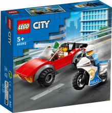 60392 LEGO® City Погоня на полицейском мотоцикле, с 5+ лет, NEW 2023!