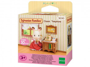 Sylvanian Families Klasiskais telefons ar galdiņu un tāfeli (10 detaļas)